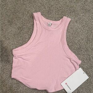 Lululemon Athletica Light Pink Cropped Tank Top